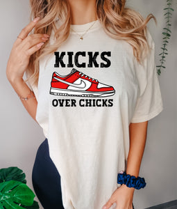 Kicks over chicks