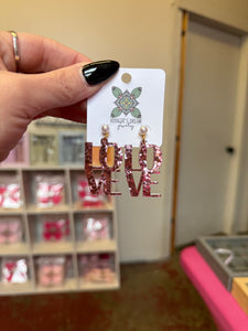 Valentines Day earrings