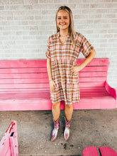 Load image into Gallery viewer, Plaid babydoll dress
