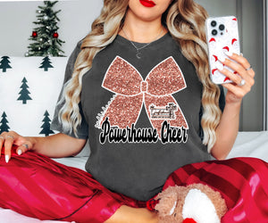 Godfidence faux glitter Bow