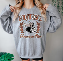 Load image into Gallery viewer, Godfidence Powerhouse Cheer Coquette design
