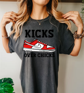 Kicks over chicks