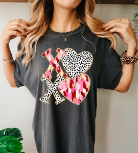 XOXO dalmation heart