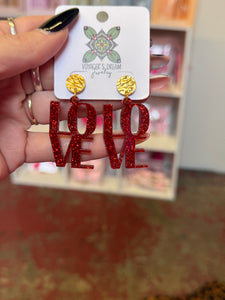 Valentines Day earrings