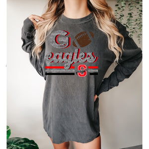 Salado Eagles Football Faux glitter design