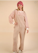 Load image into Gallery viewer, Fleece bow jumpsuit w/pockets
