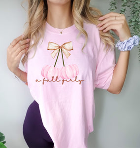 A fall girly tee