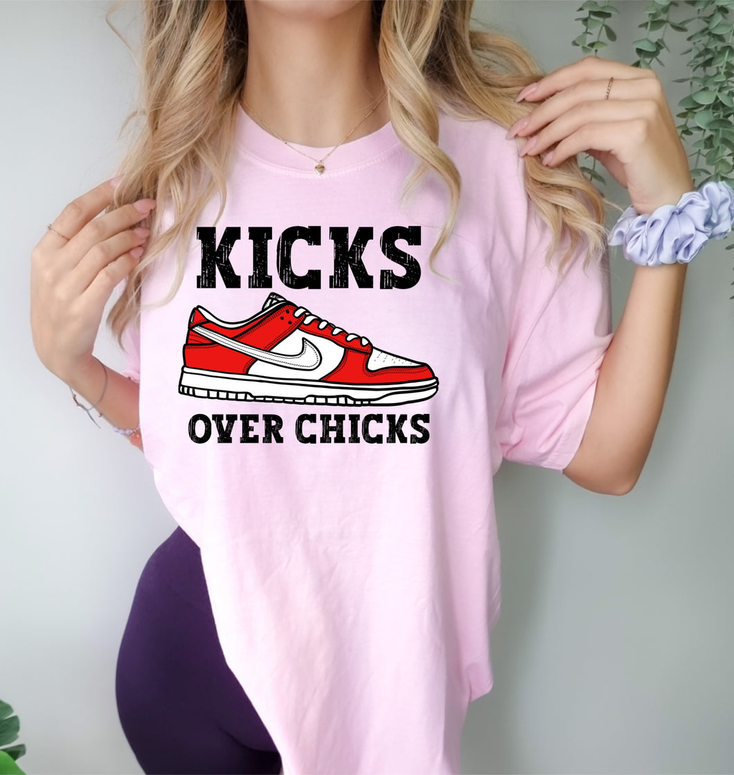 Kicks over chicks