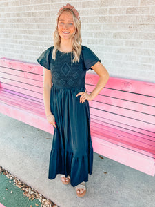 Black maxi dress