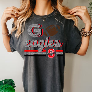 Salado Eagles Football Faux glitter design