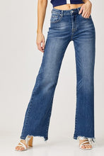 Load image into Gallery viewer, High Rise Wide Leg Dark Wash Jeans
