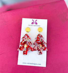 Christmas acrylic earrings