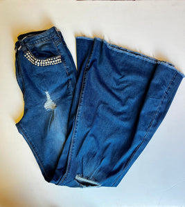 Denim Denim Couture Jeans, Large