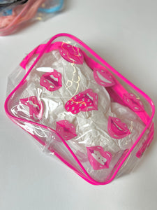 Preppy Plastic travel bags