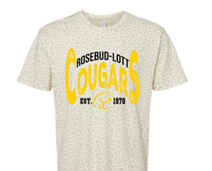 Rosebud-Lott Cougars Vintage Design