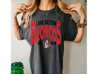 Lake Belton Broncos Vintage Design