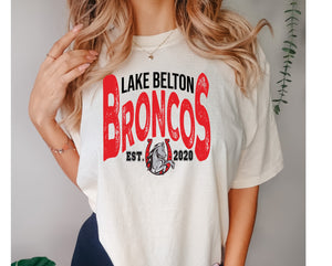 Lake Belton Broncos Vintage Design