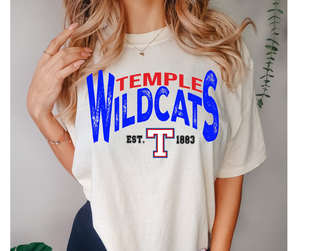 Temple Wildcats Vintage Design