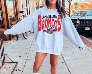 Lake Belton Broncos Vintage Design