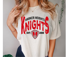 Harker Heights Knights Vintage Design