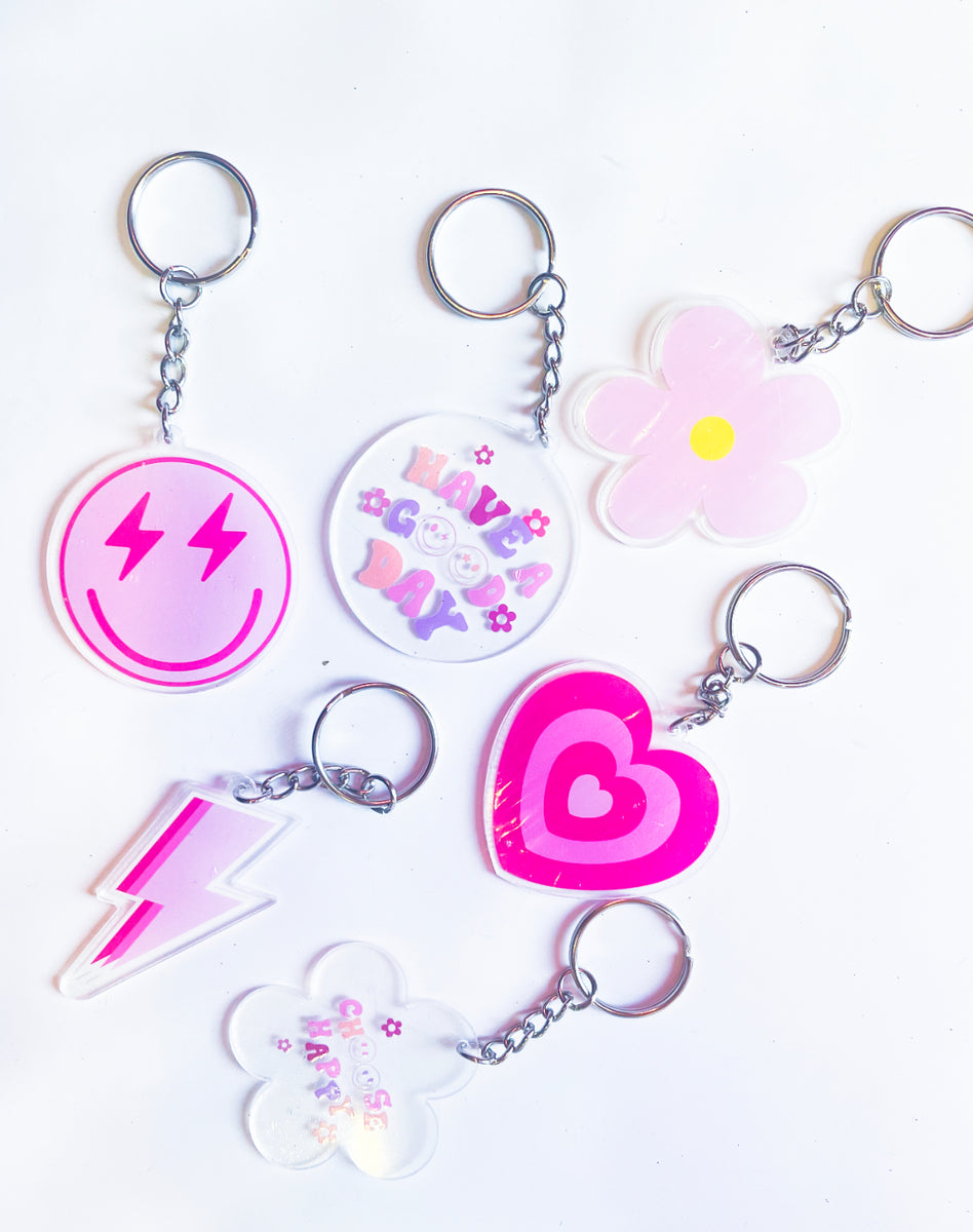 Preppy keychains – Pink Bulldog Boutique